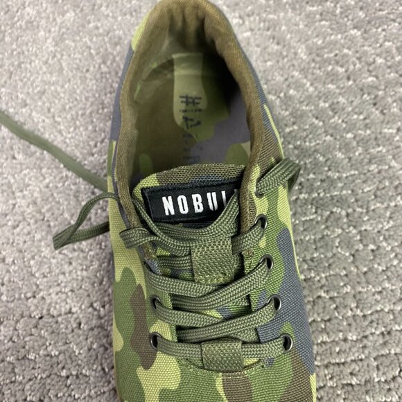 Nobull Shoes Trainers Sneakers Men's 3.5 Women's 3 Camo Canvas Gum Sole Green - Picture 10 of 10